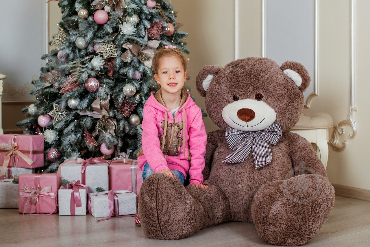 Мягкая игрушка Yarokuz Мишка Билли 150 см капучино - фото 2