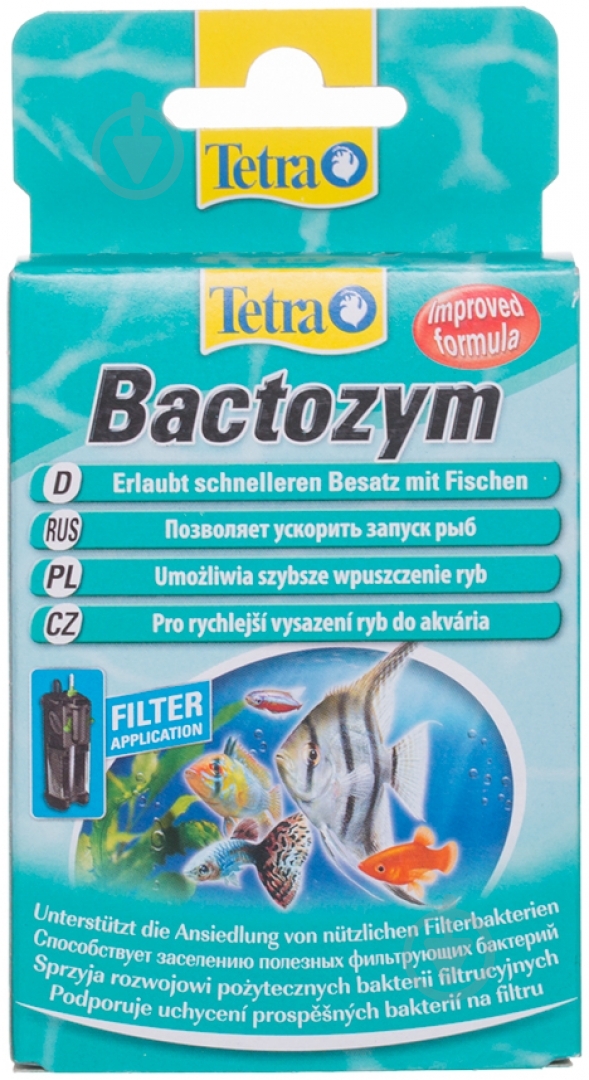 Препарат Tetra Bactozym кондиционер с культурой бактерий 10 капсул - фото 1