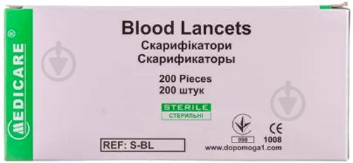 Скарификатор Medicare стерильный 200 шт./уп. - фото 1