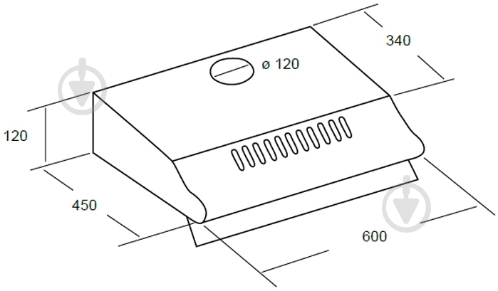 Вытяжка Cata P 3060 IX/C - фото 12