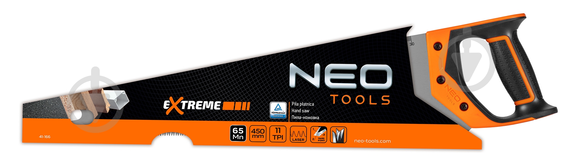 Пила по дереву 450 мм NEO tools 41-166 Extreme - фото 5