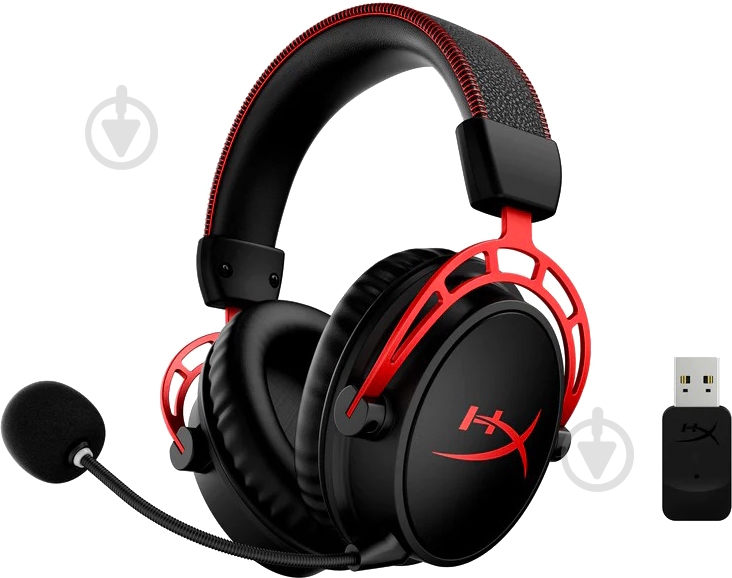 Гарнітура ігрова HyperX Cloud Alpha Wireless black/red (4P5D4AA) - фото 1