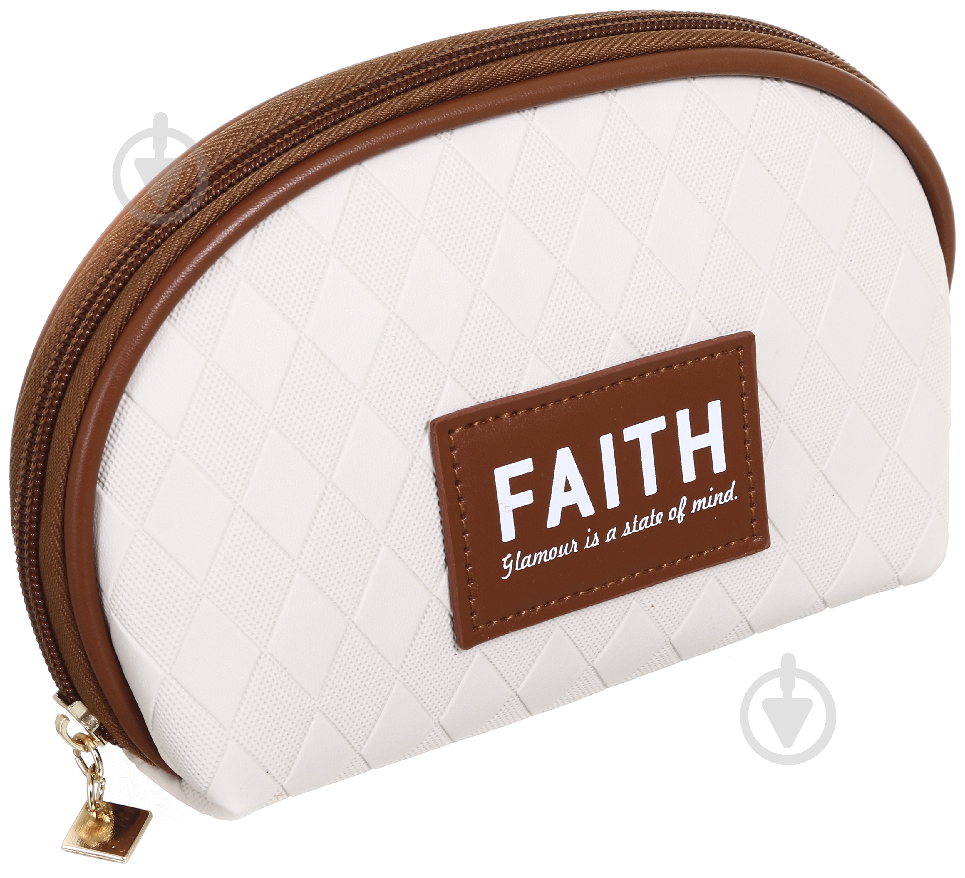 Косметичка Faith 17*7*12 см коричневая - фото 2