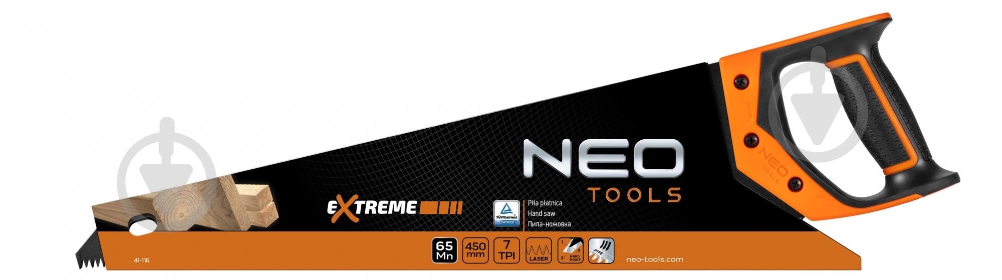 Пила по дереву 450 мм NEO tools 41-116 Extreme - фото 4 Пила по дереву 450 мм NEO tools 41-116 Extreme - фото 4