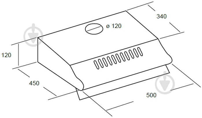 Вытяжка Cata P 3050 BK/C - фото 10