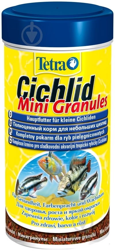 Корм Tetra Cichlid Mini Granules 250 мл (рыба и побочные рыбные продукты) - фото 1 Корм Tetra Cichlid Mini Granules 250 мл (рыба и побочные рыбные продукты) - фото 1