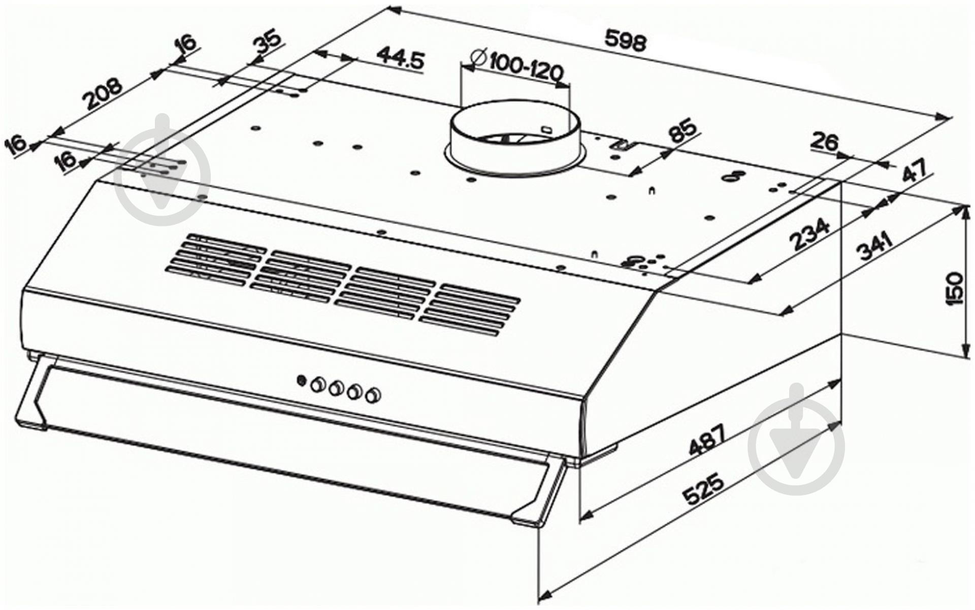 Вытяжка Faber 741 A60 W Plus - фото 4 Вытяжка Faber 741 A60 W Plus - фото 4