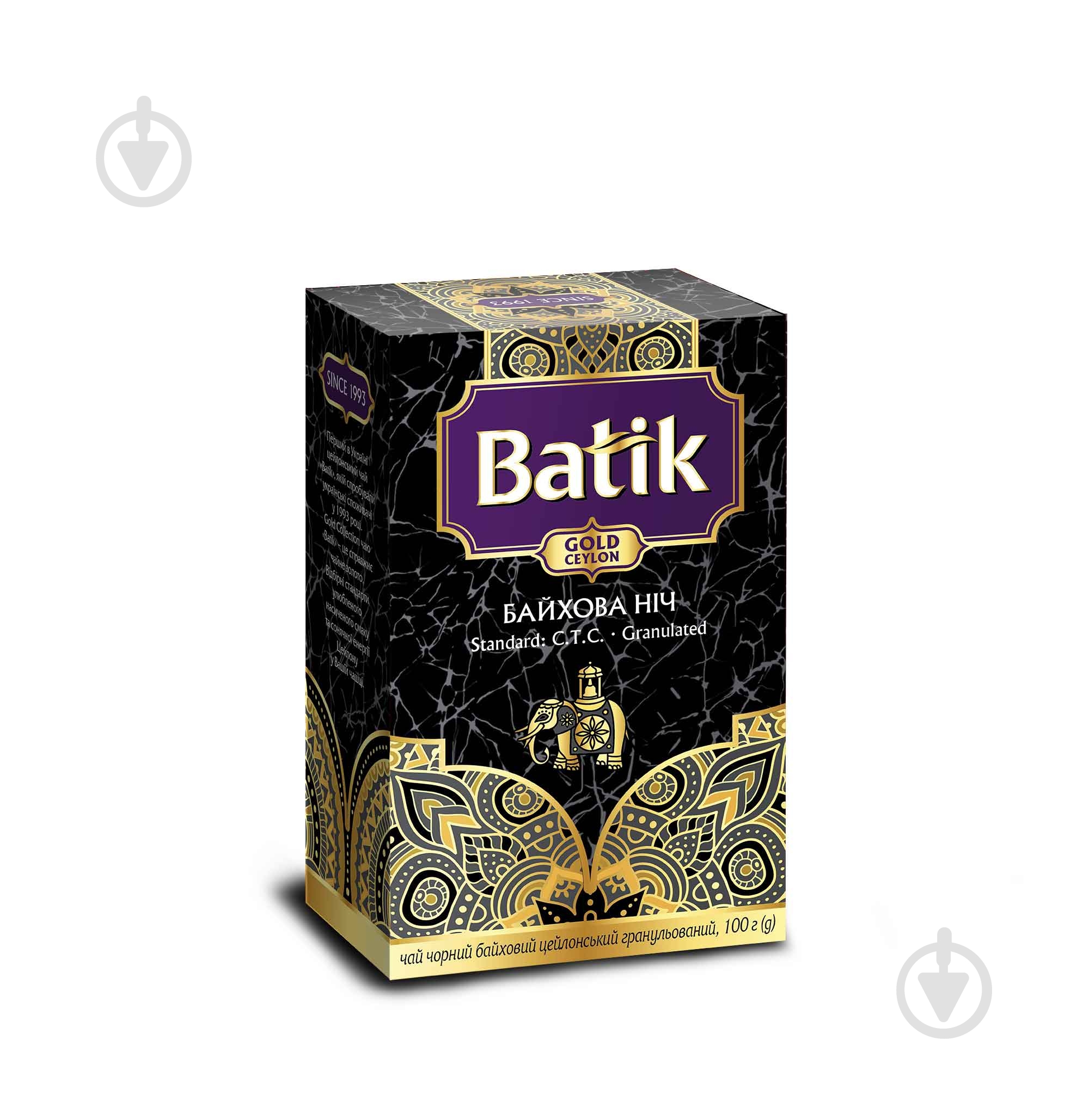 Чай черный Batik Gold Байховая ночь 100 г - фото 1