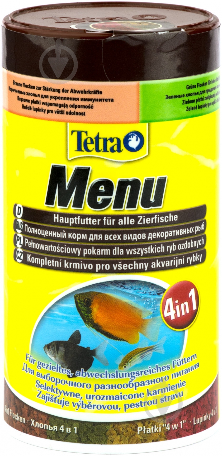 Корм Tetra Menu 4в1 250 мл (рыба и побочные рыбные продукты) - фото 1
