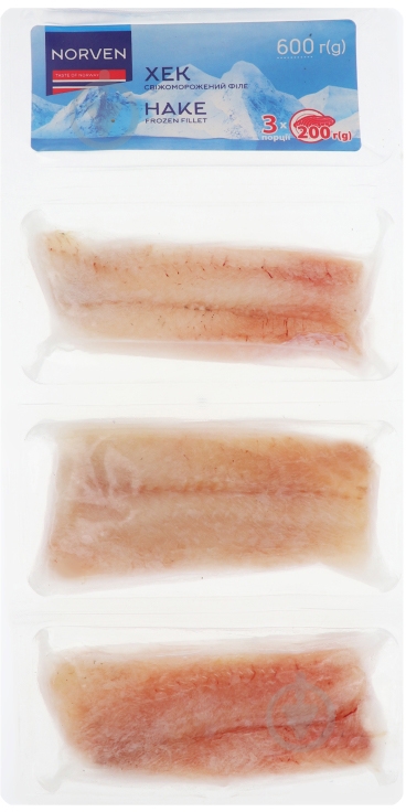 Хек Norven филе 3*200 г - фото 1