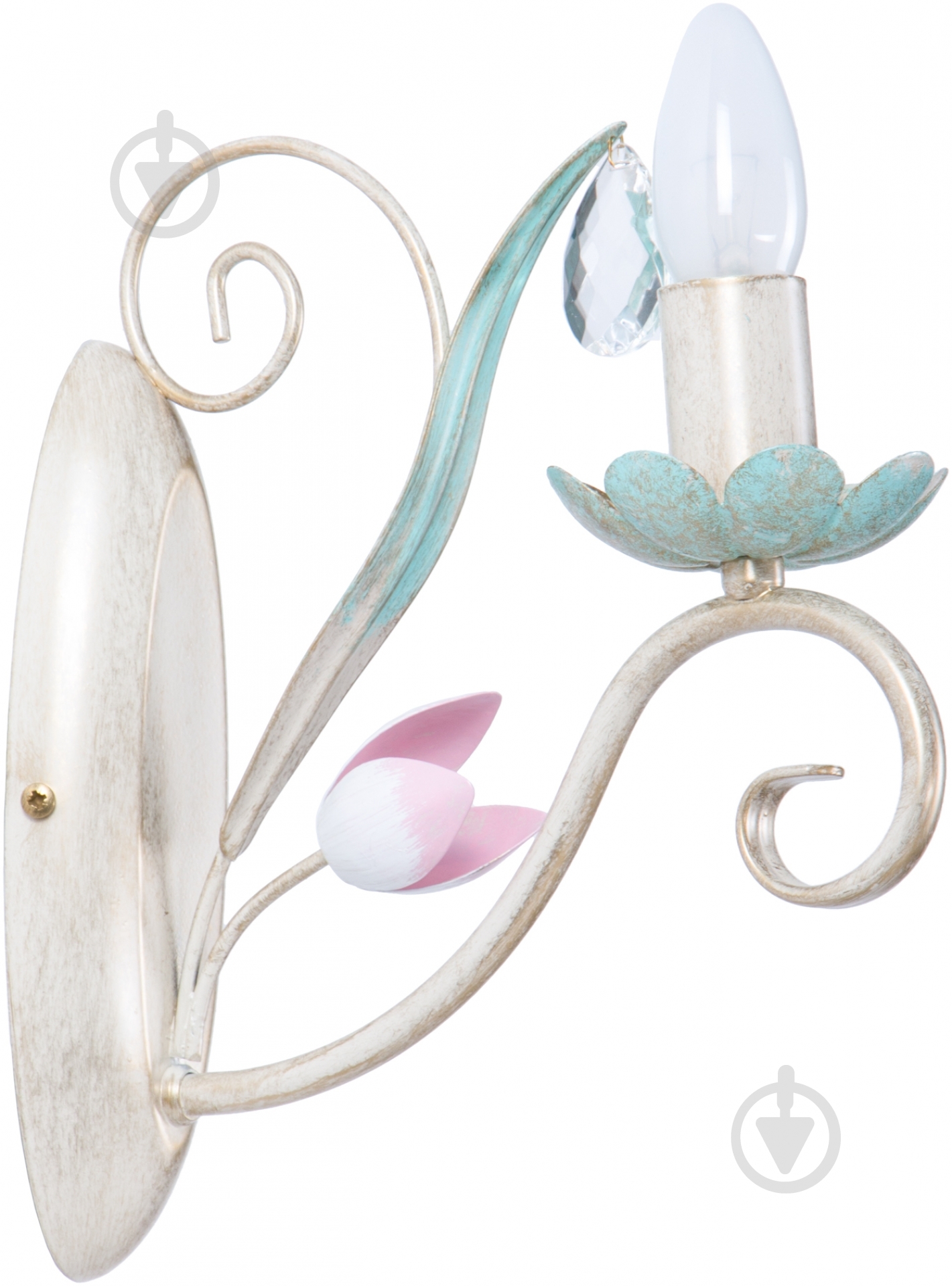 Бра LUMINEX Luce 1x60 Вт E14 блакитний 444 - фото 1