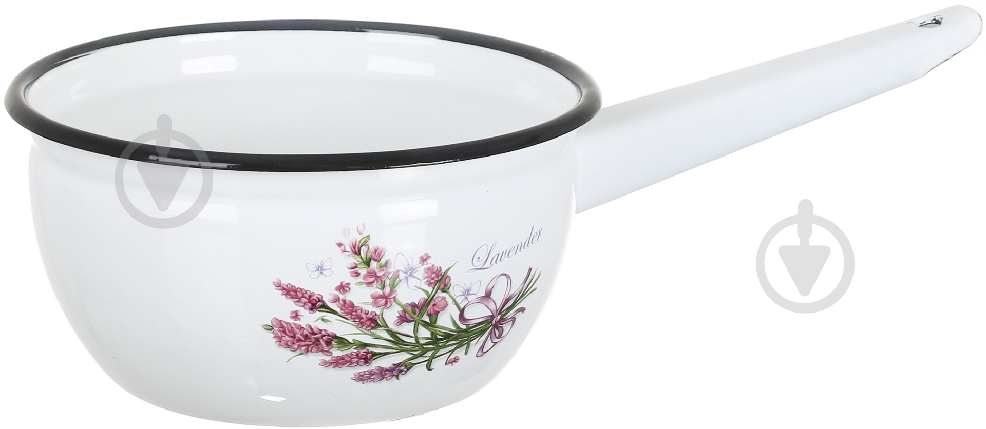 Ківш емальований Idilia Букет лаванди 1,5 л білий I2008/2 - фото 2 Ківш емальований Idilia Букет лаванди 1,5 л білий I2008/2 - фото 2