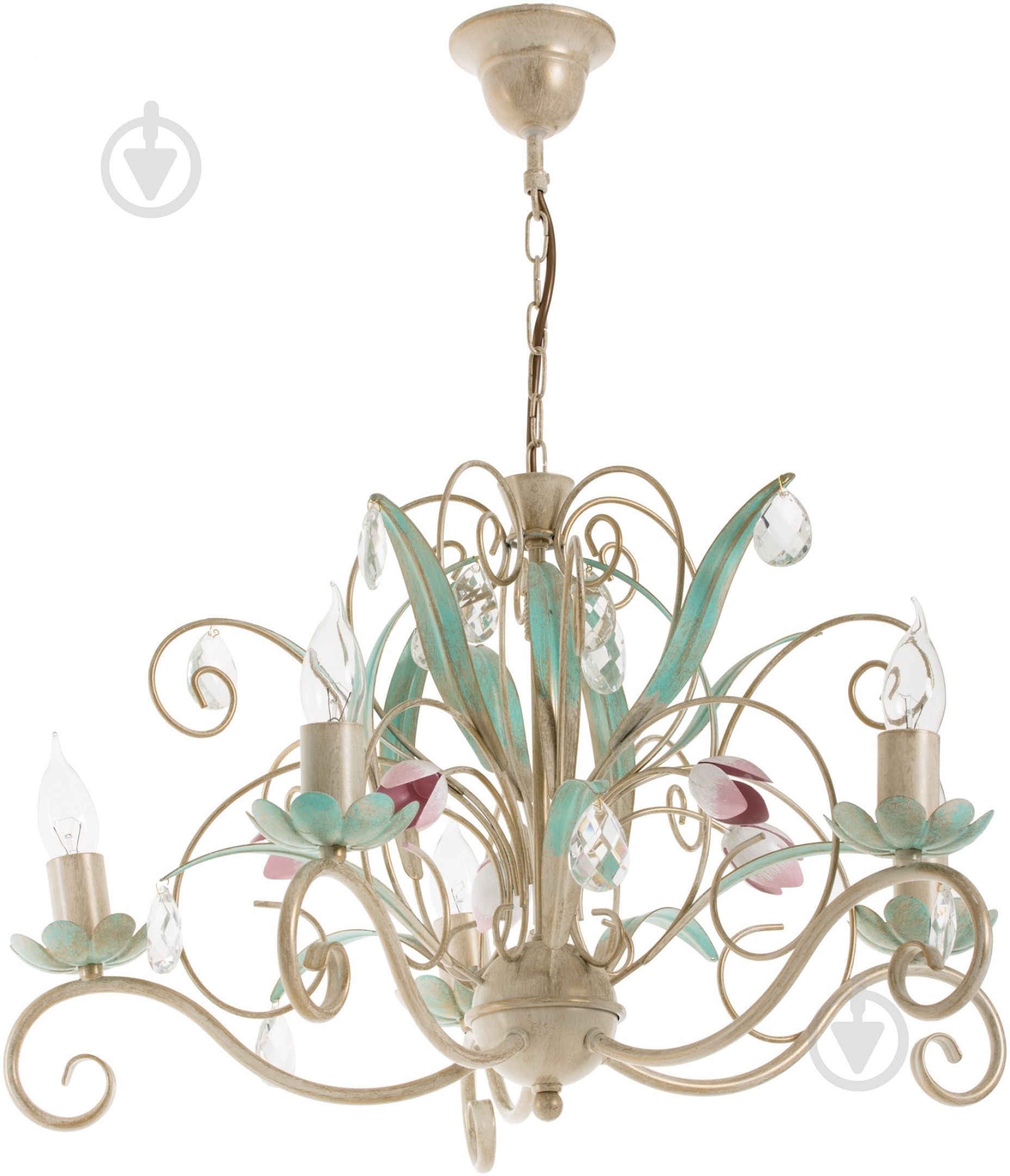 Люстра подвесная Luminex Luce 5xE14 белый 447 - фото 1 Люстра подвесная Luminex Luce 5xE14 белый 447 - фото 1