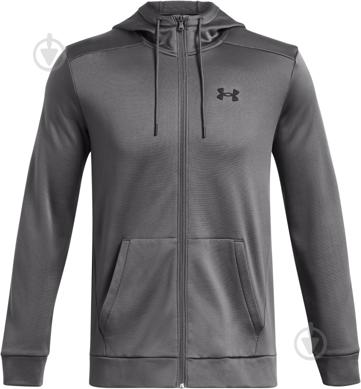 Джемпер Under Armour UA ARMOUR FLEECE FZ HOODIE 1373357-025 р.S сірий - фото 4
