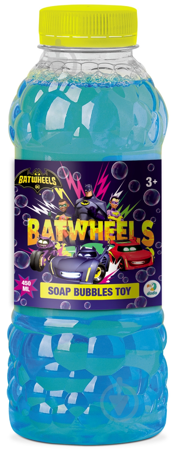 Рідина для мильних бульбашок DoDo Batwheels 450 мл 200590 - фото 1 Рідина для мильних бульбашок DoDo Batwheels 450 мл 200590 - фото 1