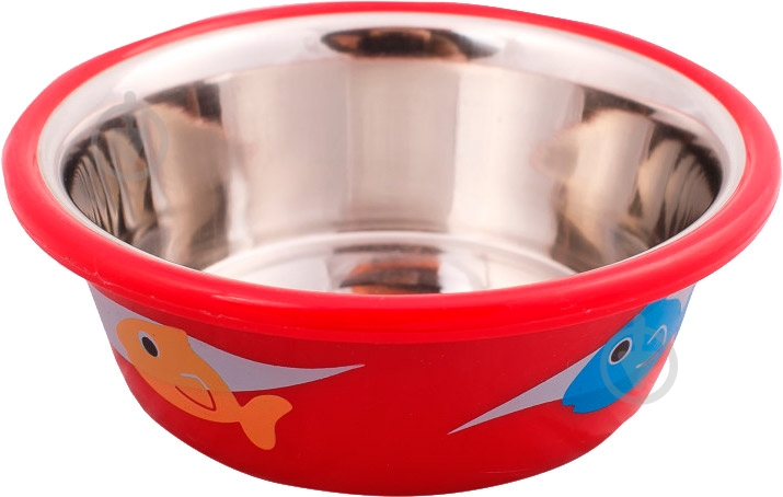 Миска Lilli Pet Pet lunch 240 мл красная - фото 1