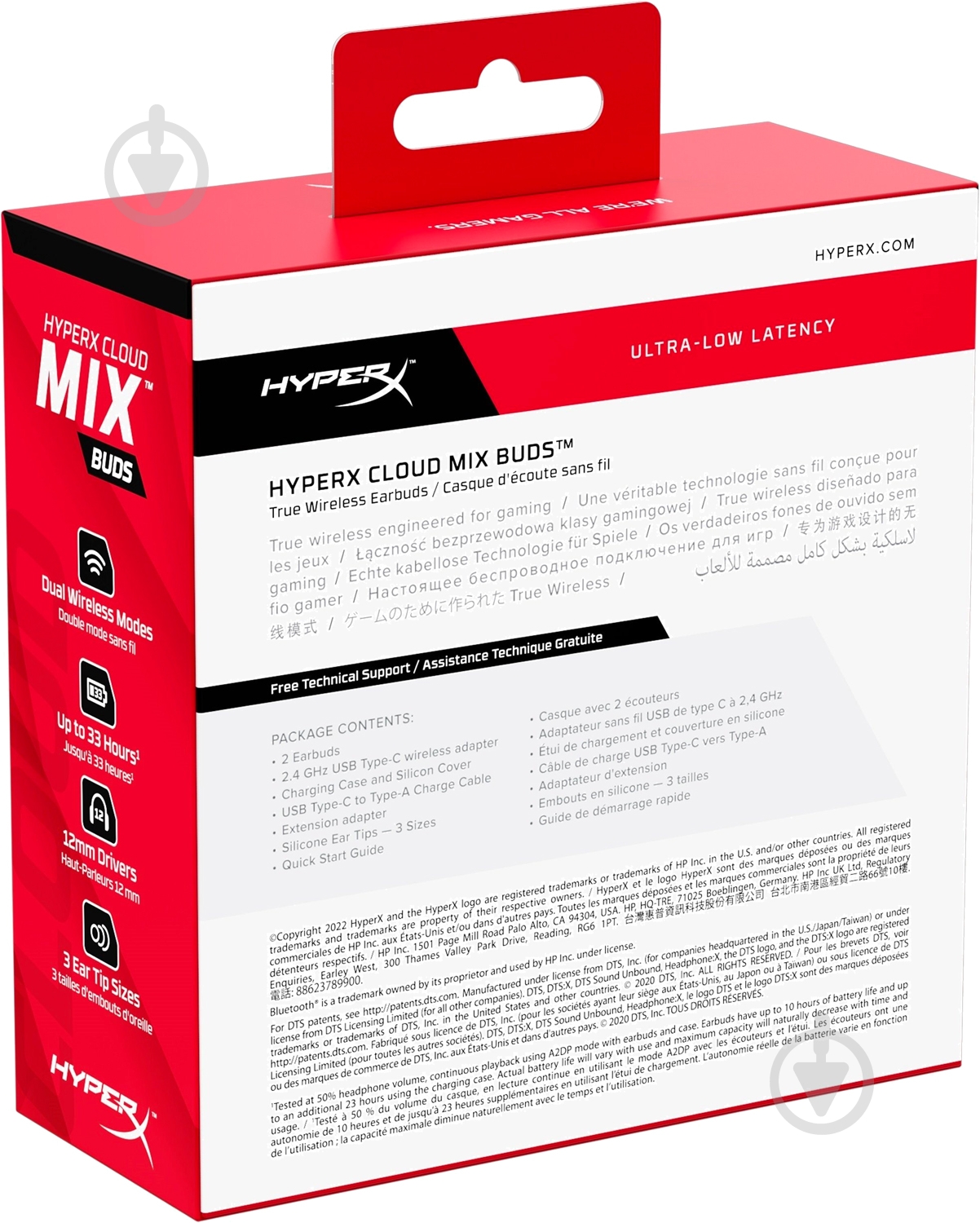 Наушники HyperX Cloud MIX Buds True Wireless black (4P5D9AA) - фото 8