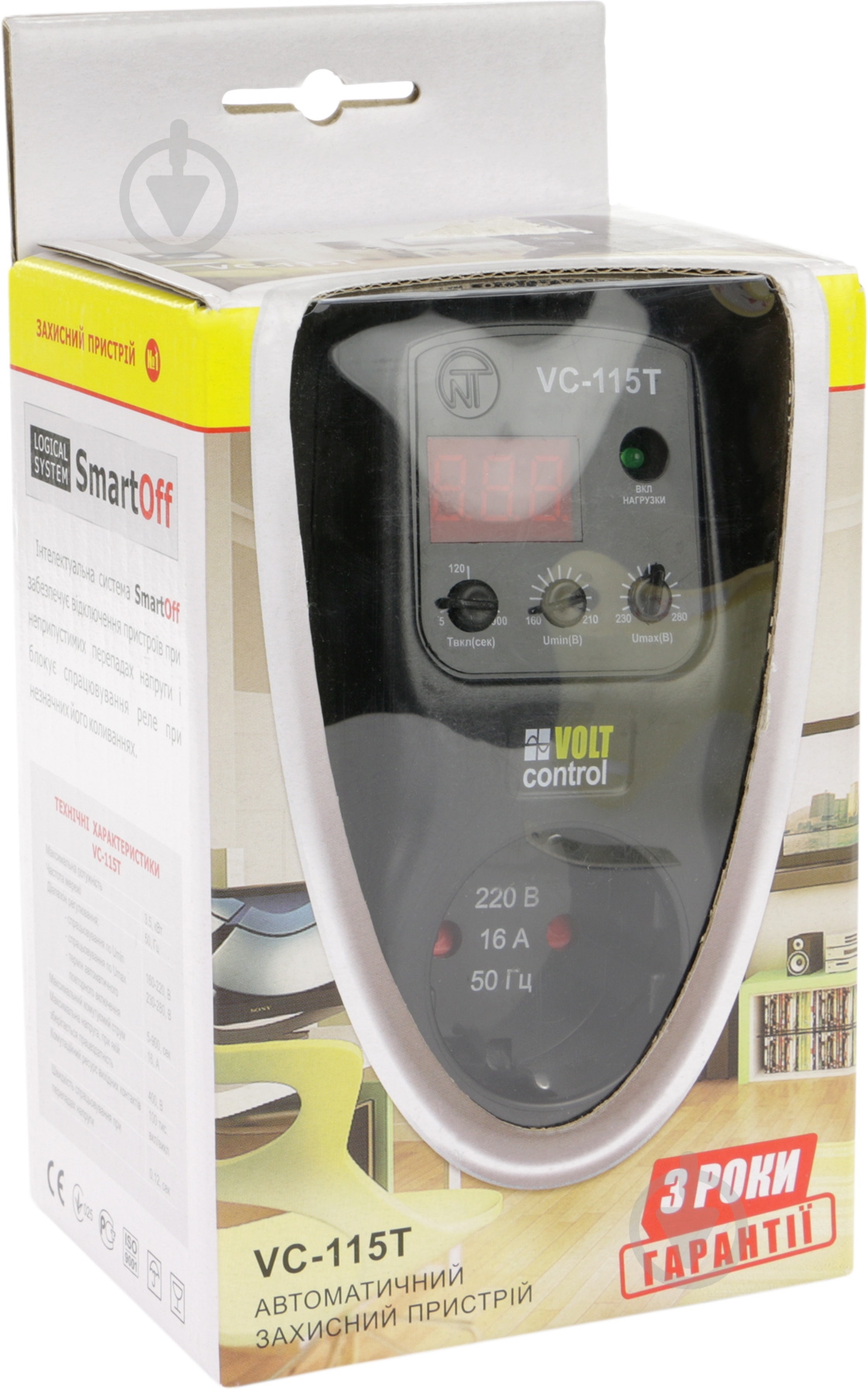 Реле напряжения Volt Control 16 А VC-115T - фото 3 Реле напряжения Volt Control 16 А VC-115T - фото 3