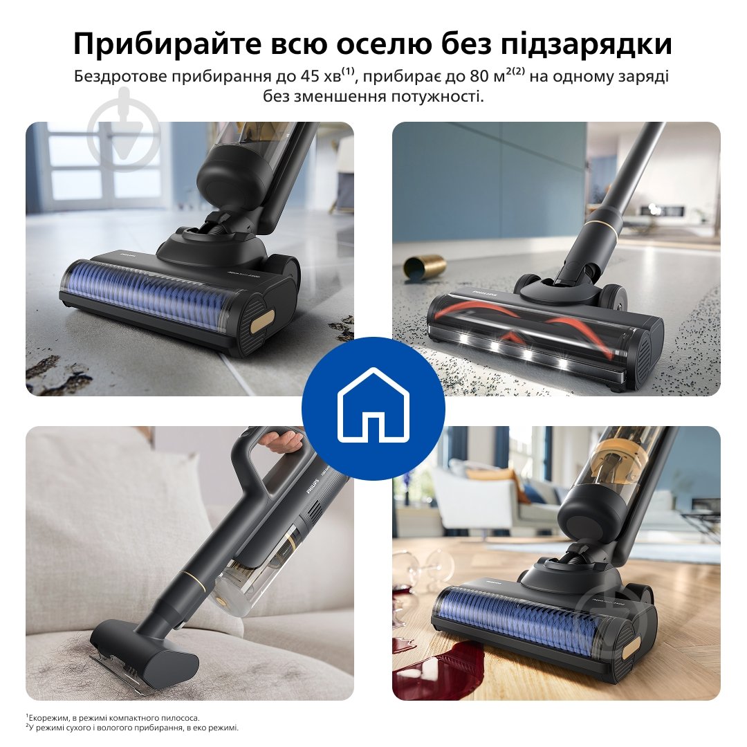 Пилосос миючий Philips 7000 Series AquaTrio XW7264/10 black - фото 11