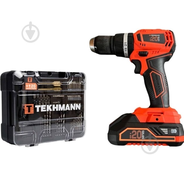 Шуруповерт ударный аккумуляторный Tekhmann TCD-45/i20 BS KITBOX 873397 - фото 6