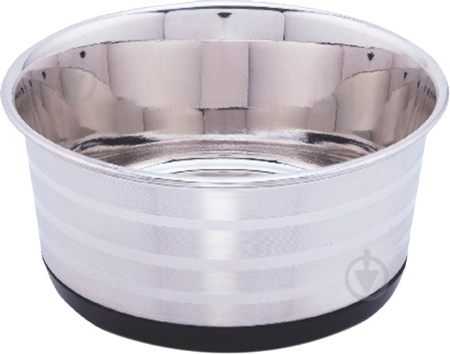 Миска Lilli Pet Silver Stripes 1900 мл серебряная - фото 1 Миска Lilli Pet Silver Stripes 1900 мл серебряная - фото 1