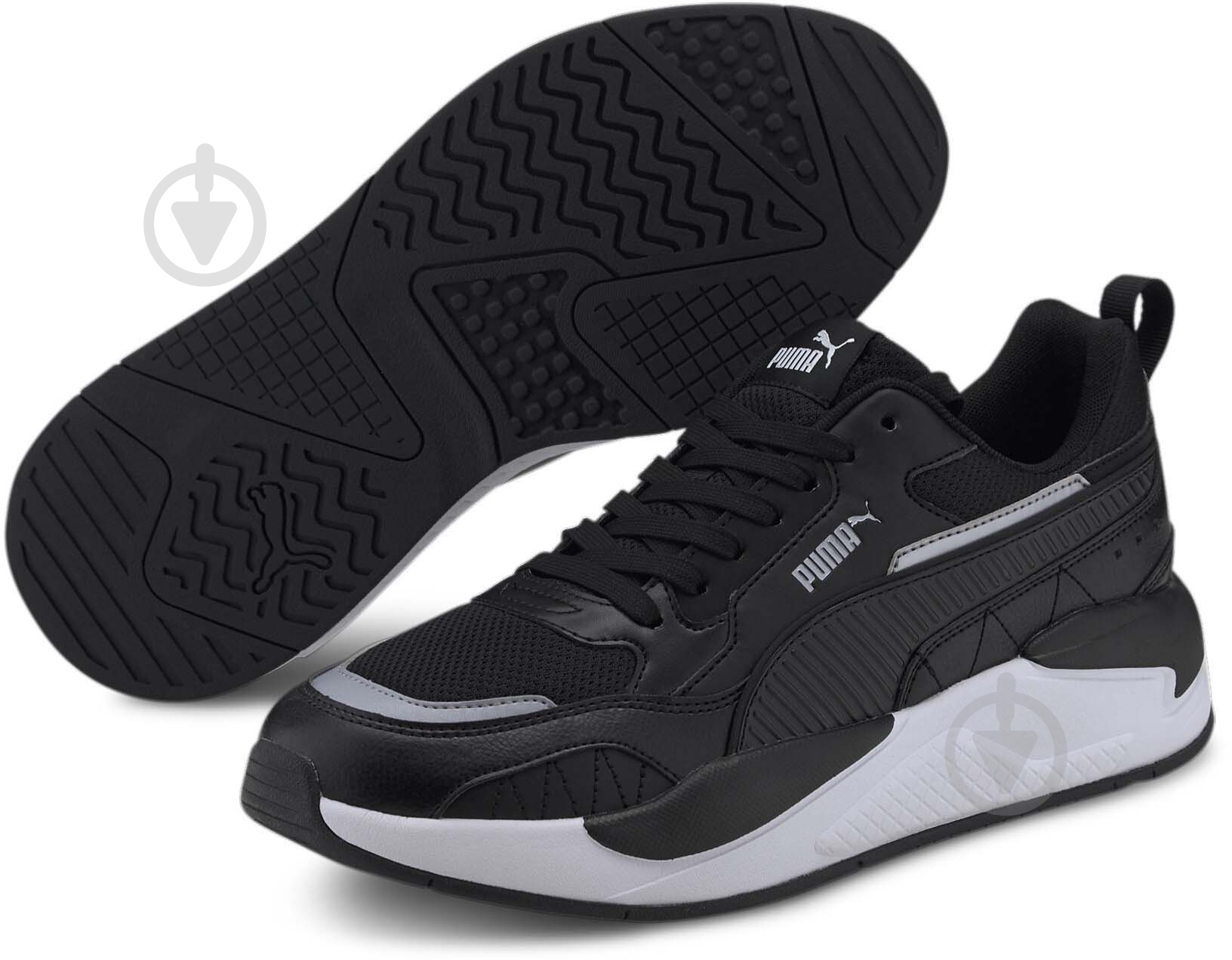 Кросівки чоловічі демісезонні Puma X-RAY 2 SQUARE PUMA BLACK-PUMA BLACK-PUM 37310808 р.40 чорні - фото 3