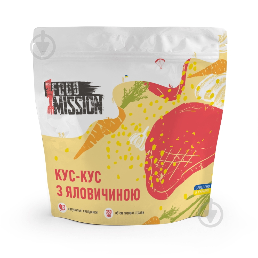 Каша !FEST FOOD MISSION кус-кус с говядиной - фото 1