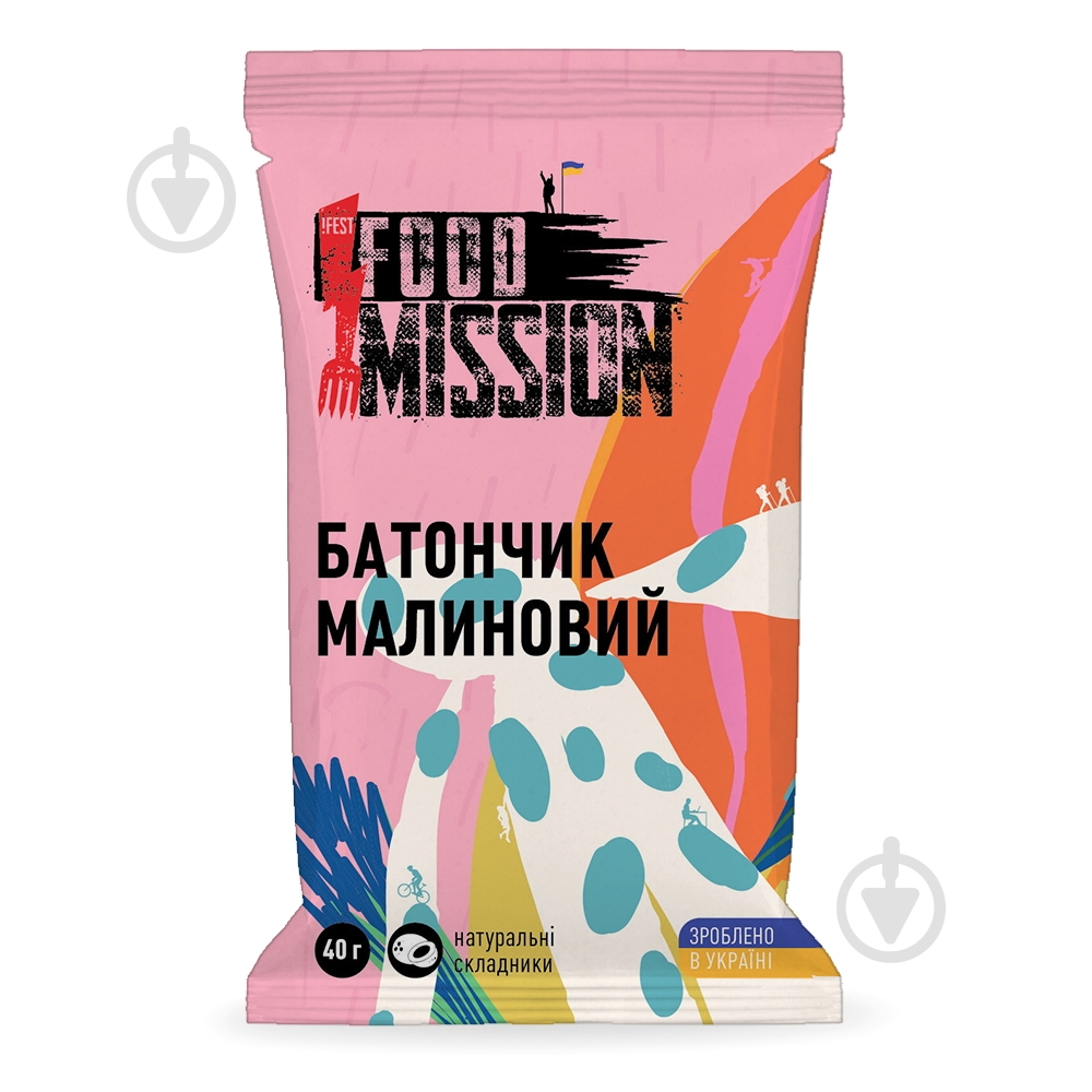 Батончик !FEST FOOD MISSION малиновый - фото 1