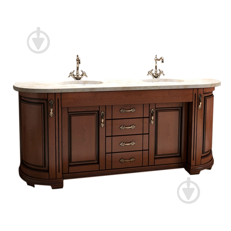 Тумба підлогова Ваші Меблі Мармур на два умивальники 200 коричнева - фото 1 Тумба підлогова Ваші Меблі Мармур на два умивальники 200 коричнева - фото 1