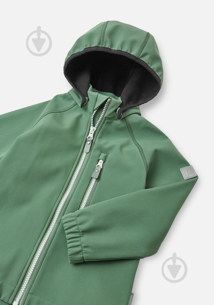 Куртка Reima Softshell Vantti р.80 зеленый 5100009A-8680 - фото 8