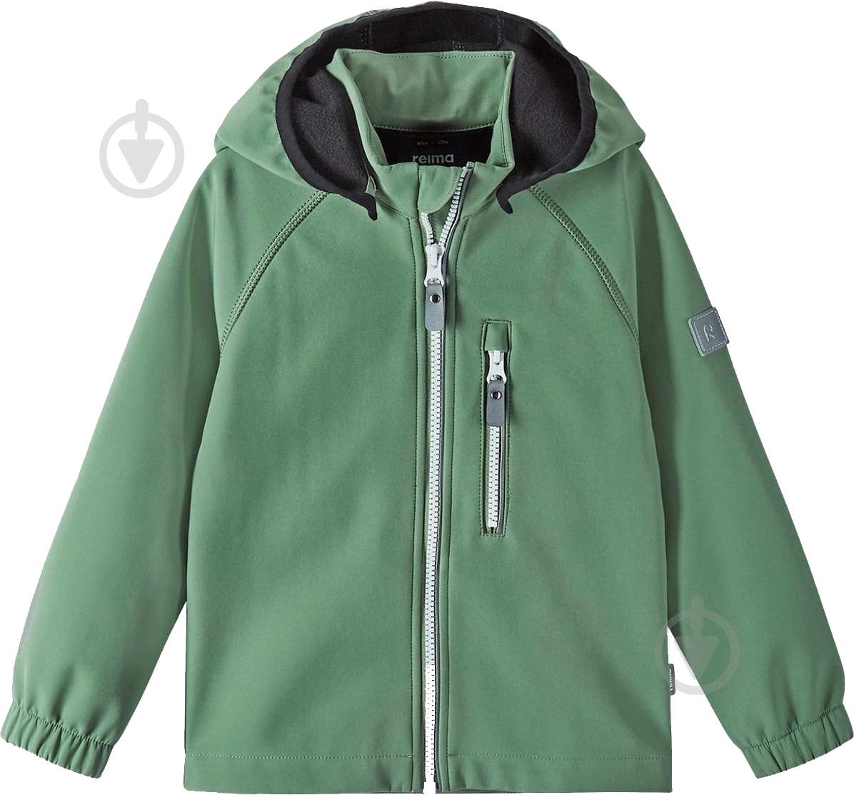 Куртка Reima Softshell Vantti р.80 зеленый 5100009A-8680 - фото 1