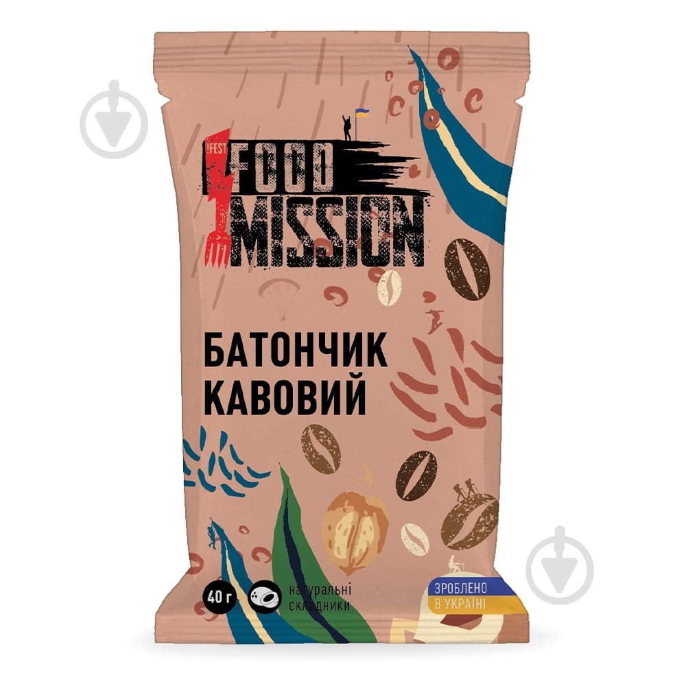 Батончик !FEST FOOD MISSION кофейный - фото 1 Батончик !FEST FOOD MISSION кофейный - фото 1