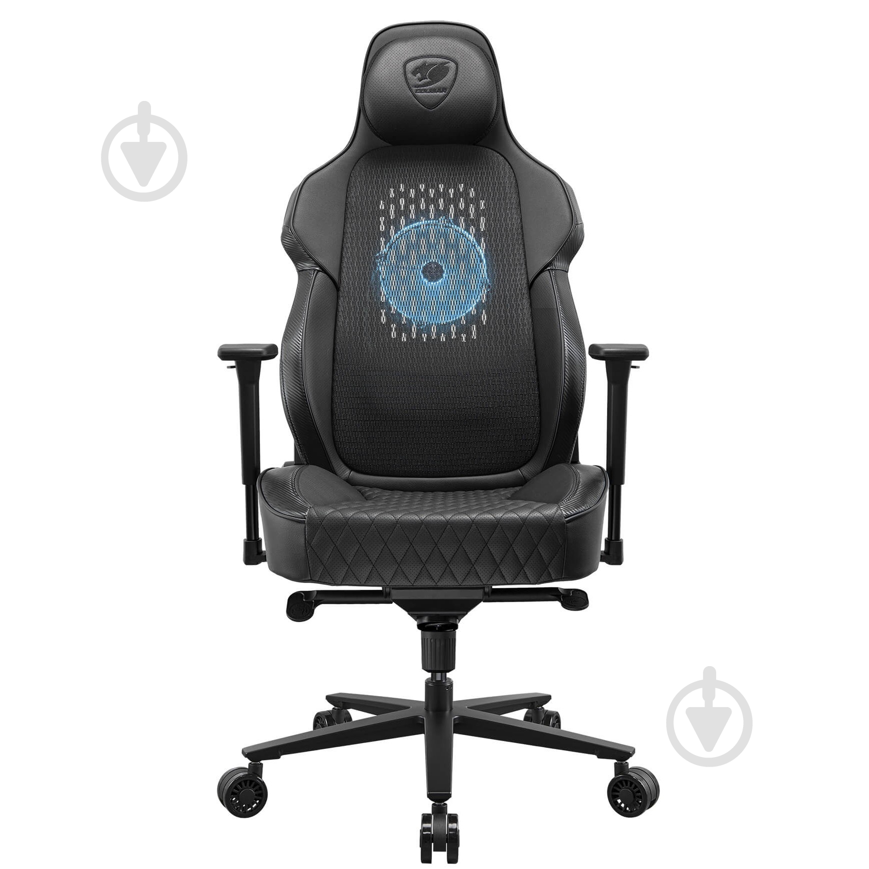 Крісло ігрове Cougar NxSys Aero Black чорний - фото 1