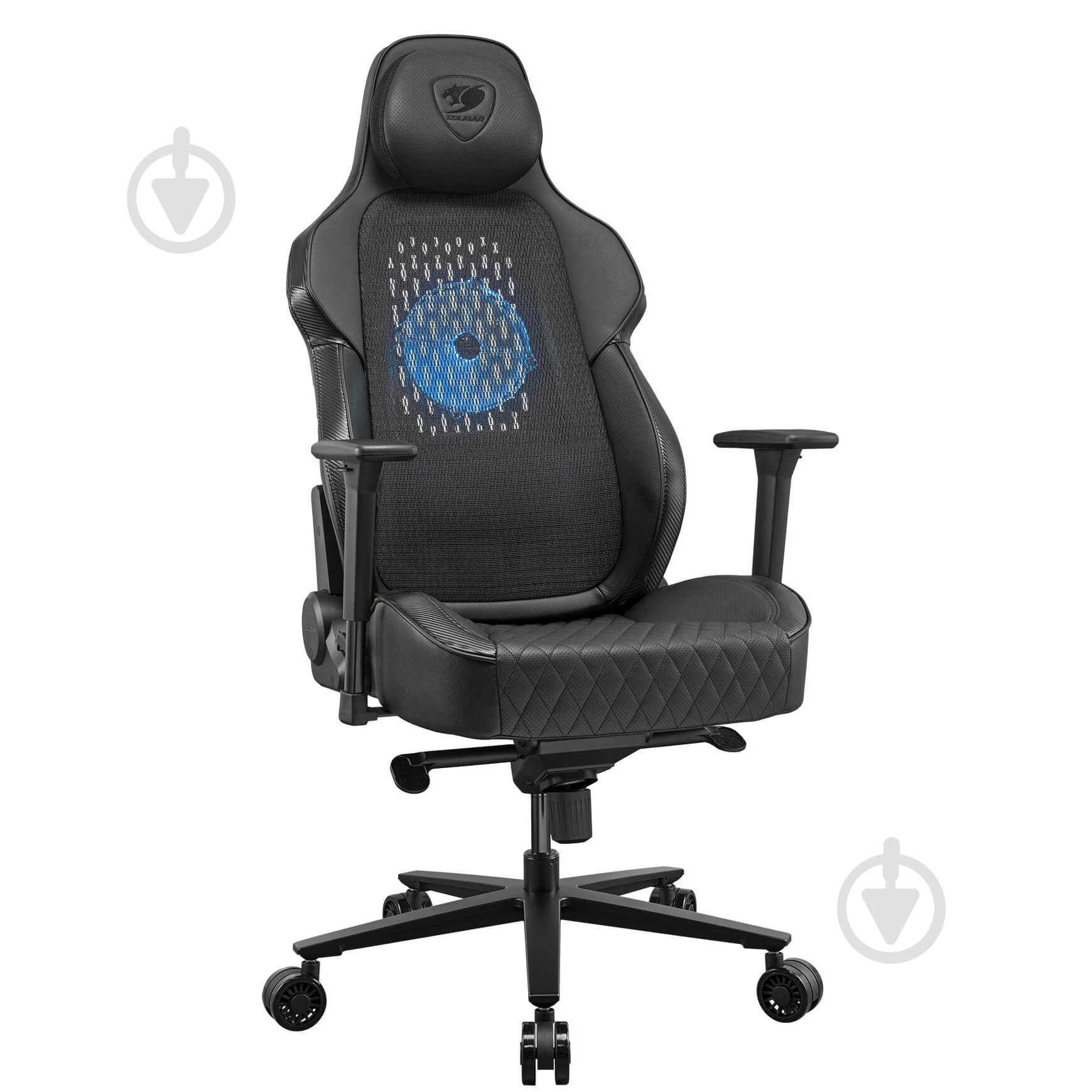 Крісло ігрове Cougar NxSys Aero Black чорний - фото 3