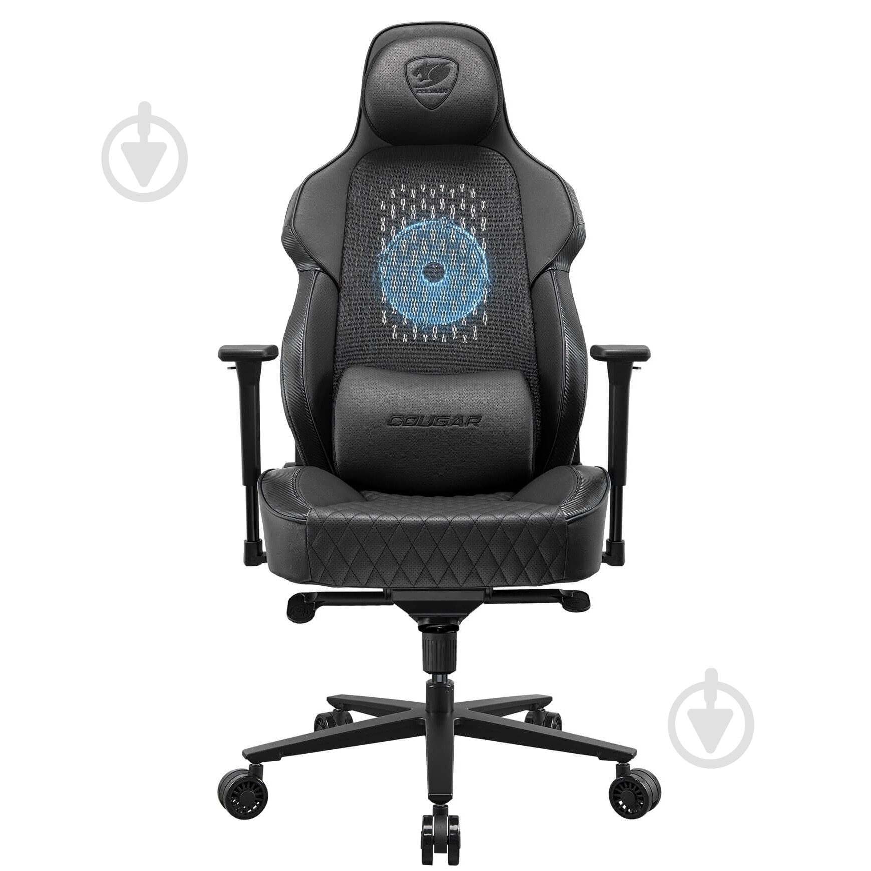 Крісло ігрове Cougar NxSys Aero Black чорний - фото 8