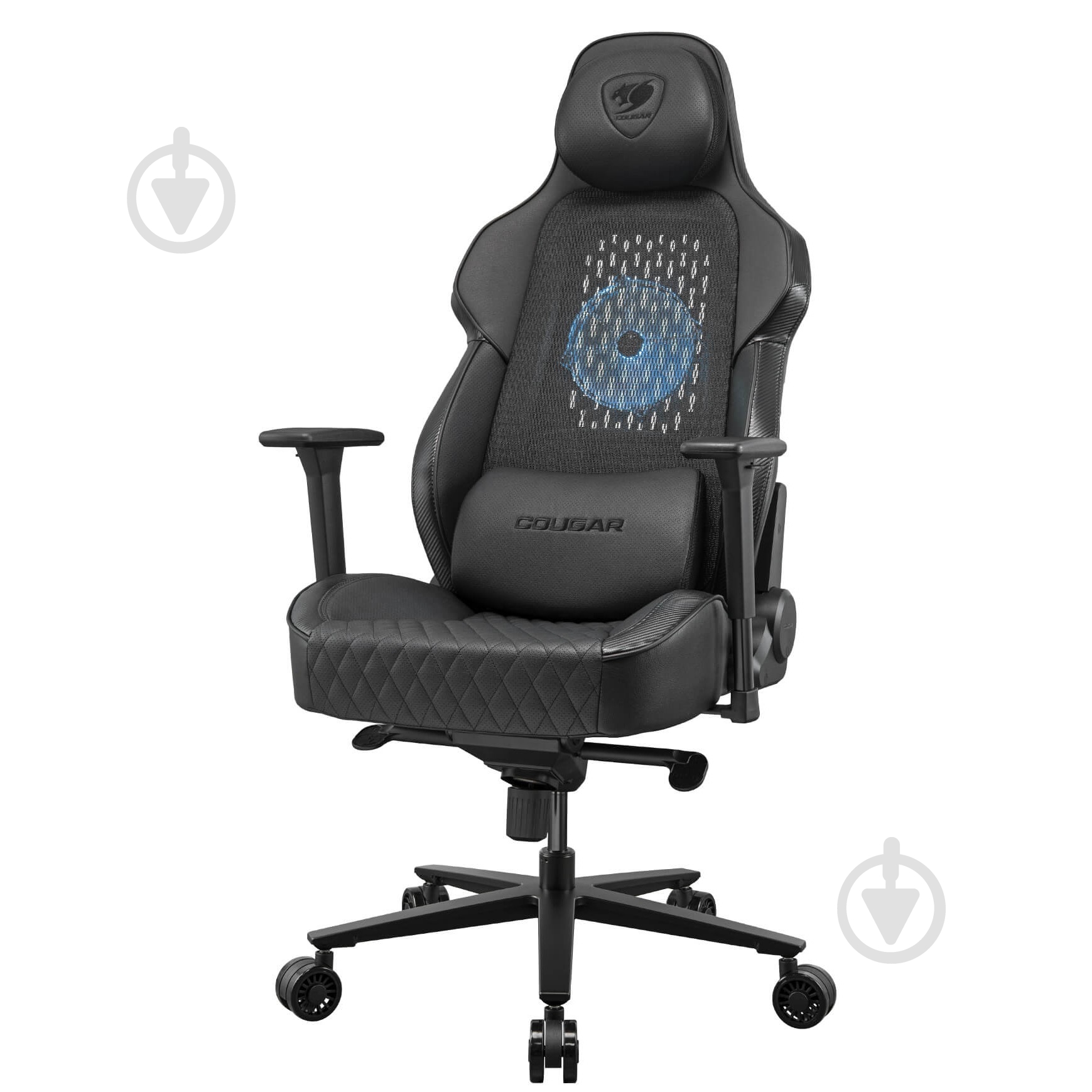 Крісло ігрове Cougar NxSys Aero Black чорний - фото 9