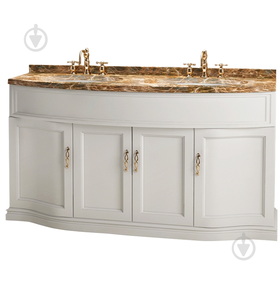 Тумба підлогова Ваші Меблі Лотос на два умивальники 180 білий - фото 1