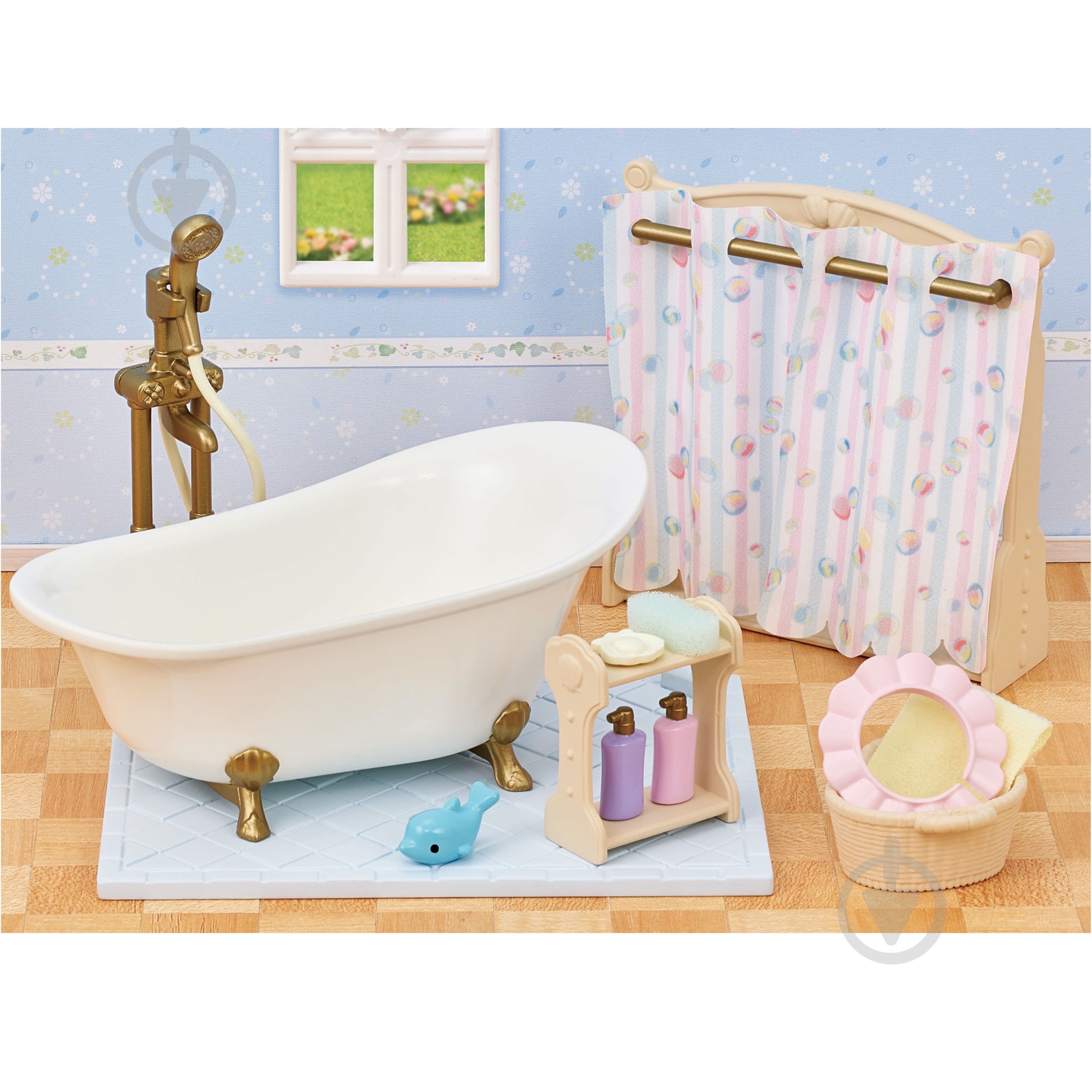 Ігровий набір Sylvanian Families Ванна кімната зі шторкою для душу 5739 - фото 3