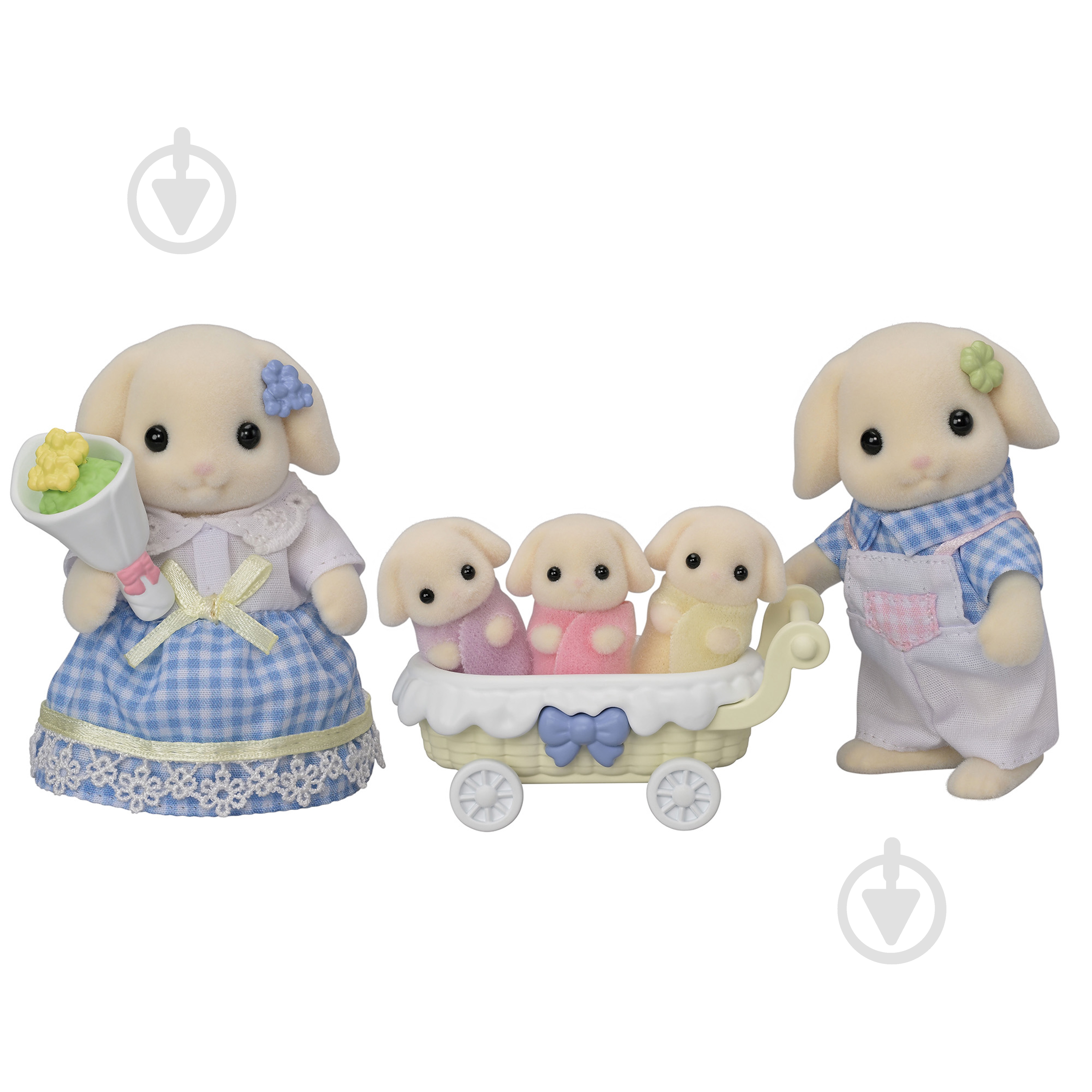 Ігровий набір Sylvanian Families Квіткові кролики-двійнята з аксесуарами для саду 5736 - фото 3