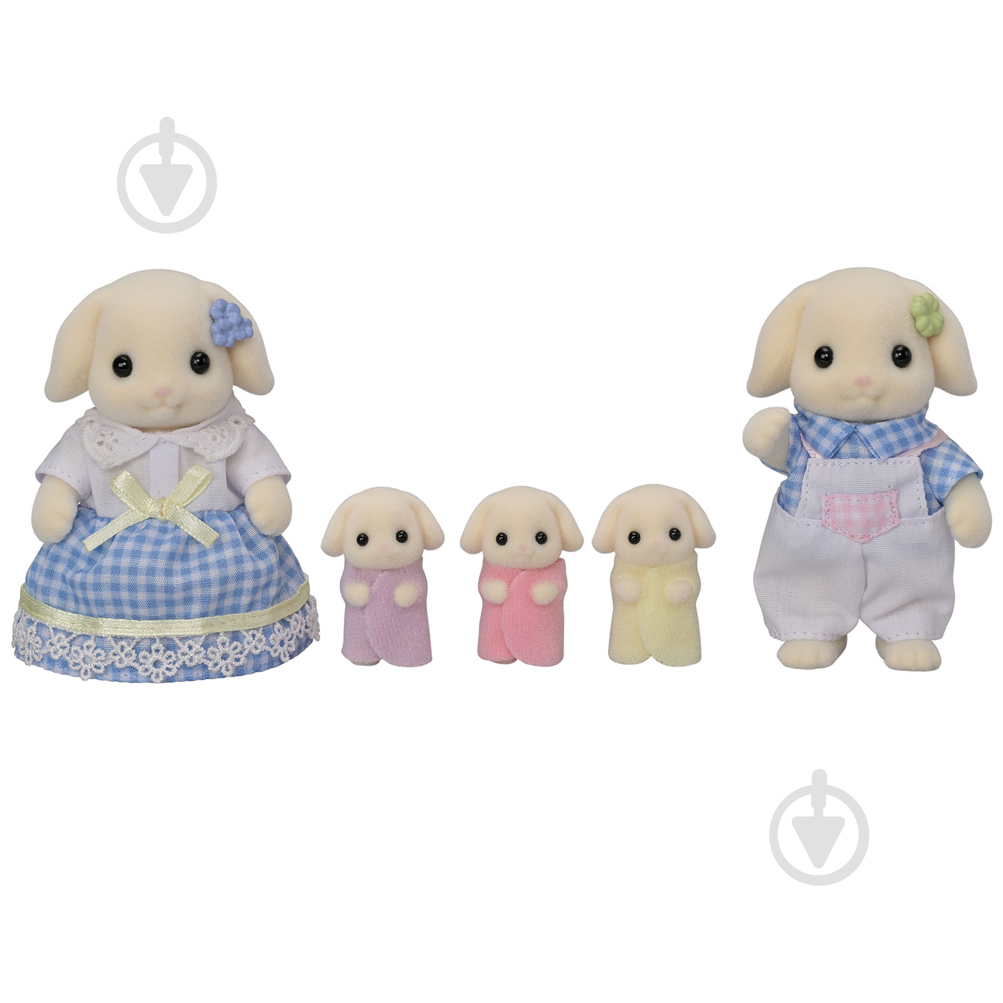 Ігровий набір Sylvanian Families Квіткові кролики-двійнята з аксесуарами для саду 5736 - фото 2