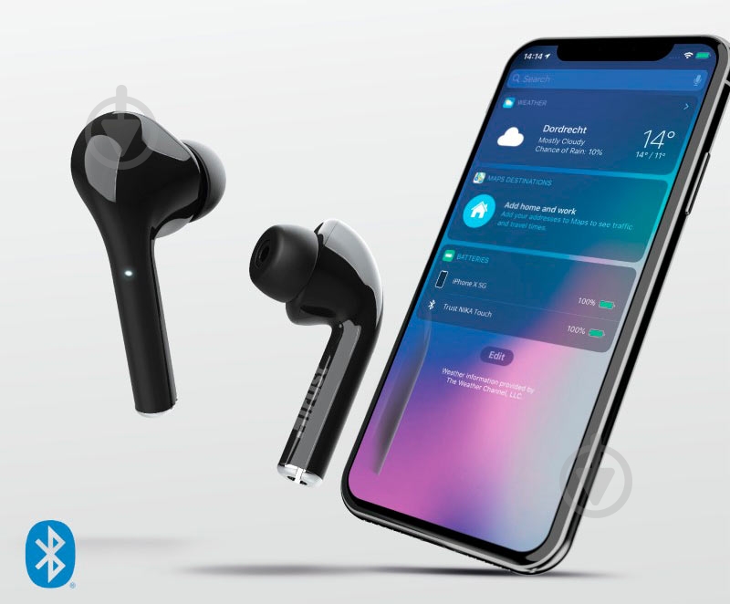 Наушники Trust Nika Touch Wireless Mic black (23554) - фото 10