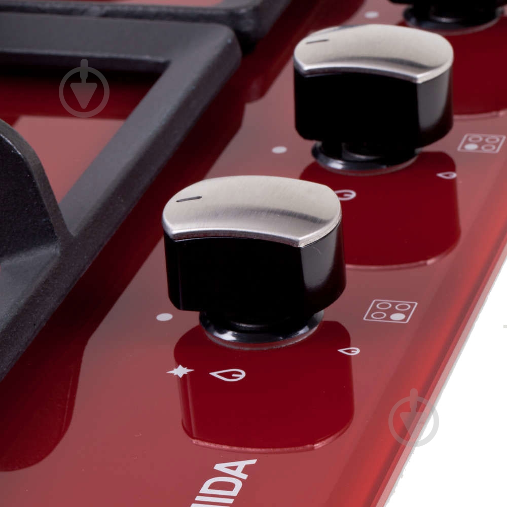 Варильна поверхня газова Pyramida PFG 647 RED/R - фото 4