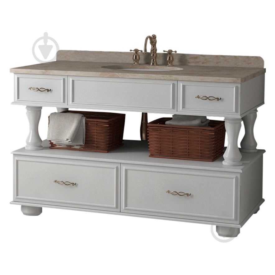 Тумба на ніжках Ваші Меблі Лагуна 120 біла - фото 1 Тумба на ніжках Ваші Меблі Лагуна 120 біла - фото 1