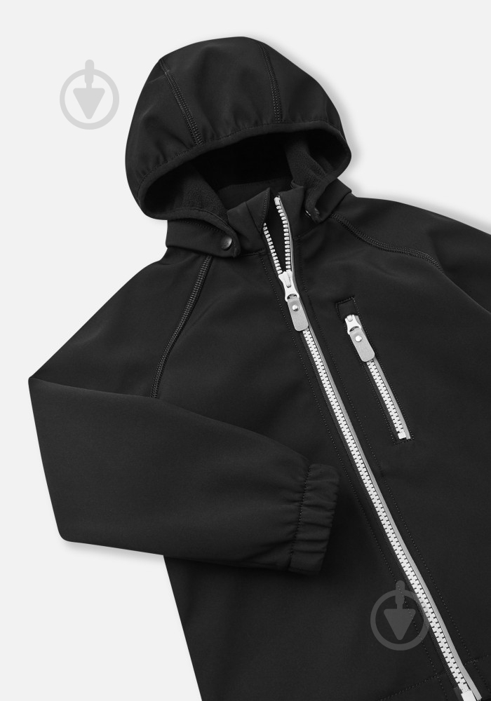 Куртка Reima Softshell Vantti р.80 чорний 5100009A-9990 - фото 9