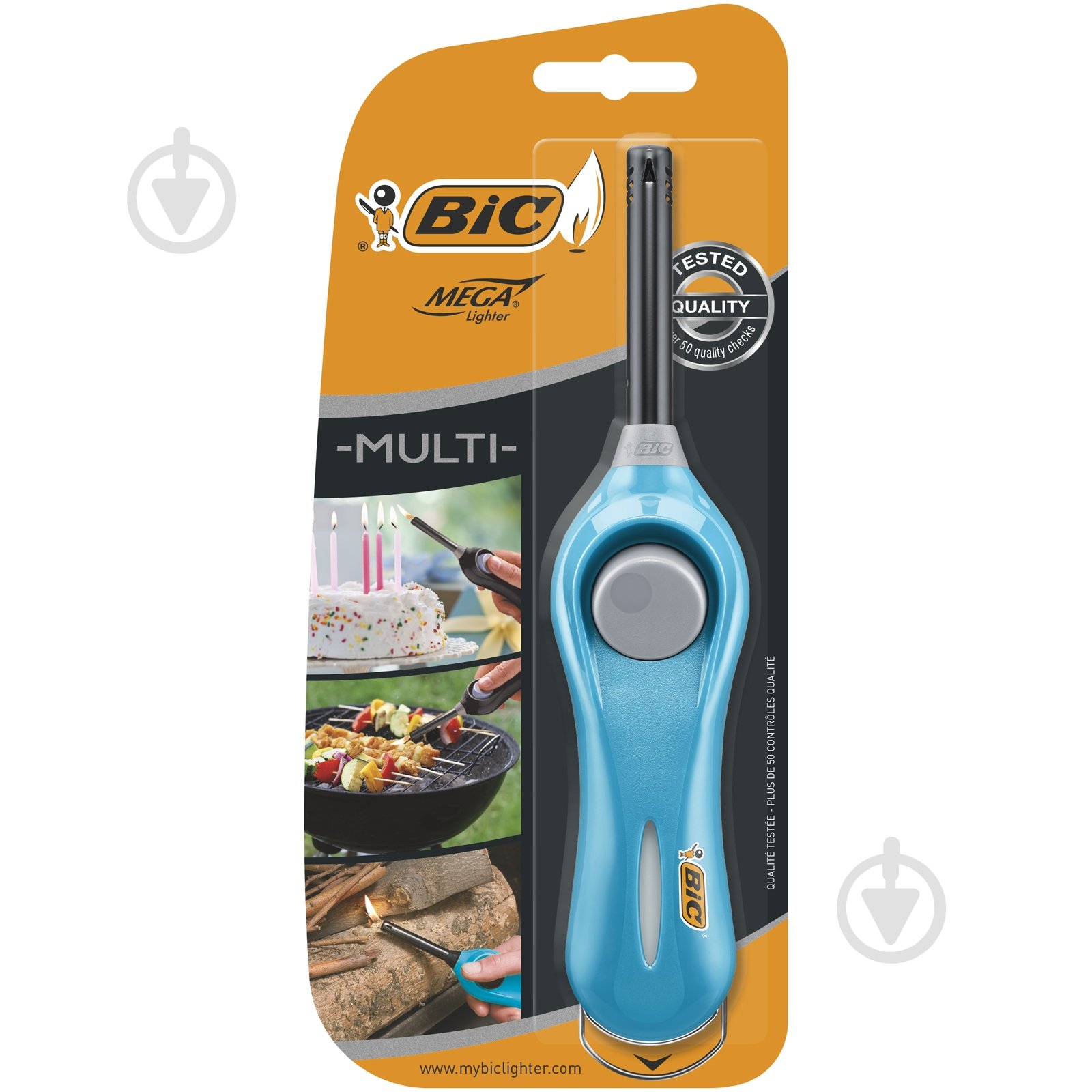Запальничка побутова BIC Megalighter U140 в асортименті - фото 3