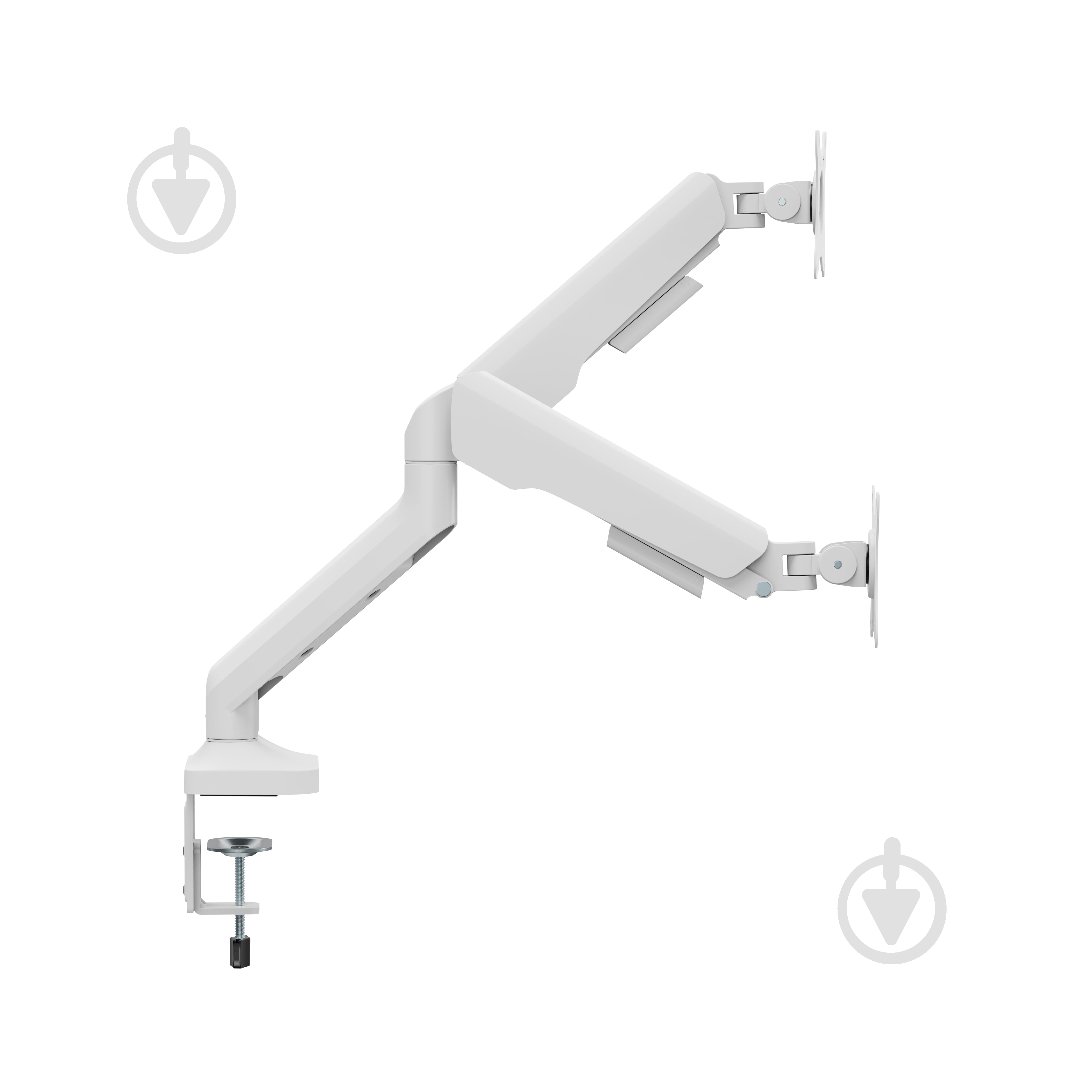 Кріплення OfficePro настільне для двох моніторів MA442W поворотно-похилі 17"-35" білий - фото 3 Кріплення OfficePro настільне для двох моніторів MA442W поворотно-похилі 17"-35" білий - фото 3