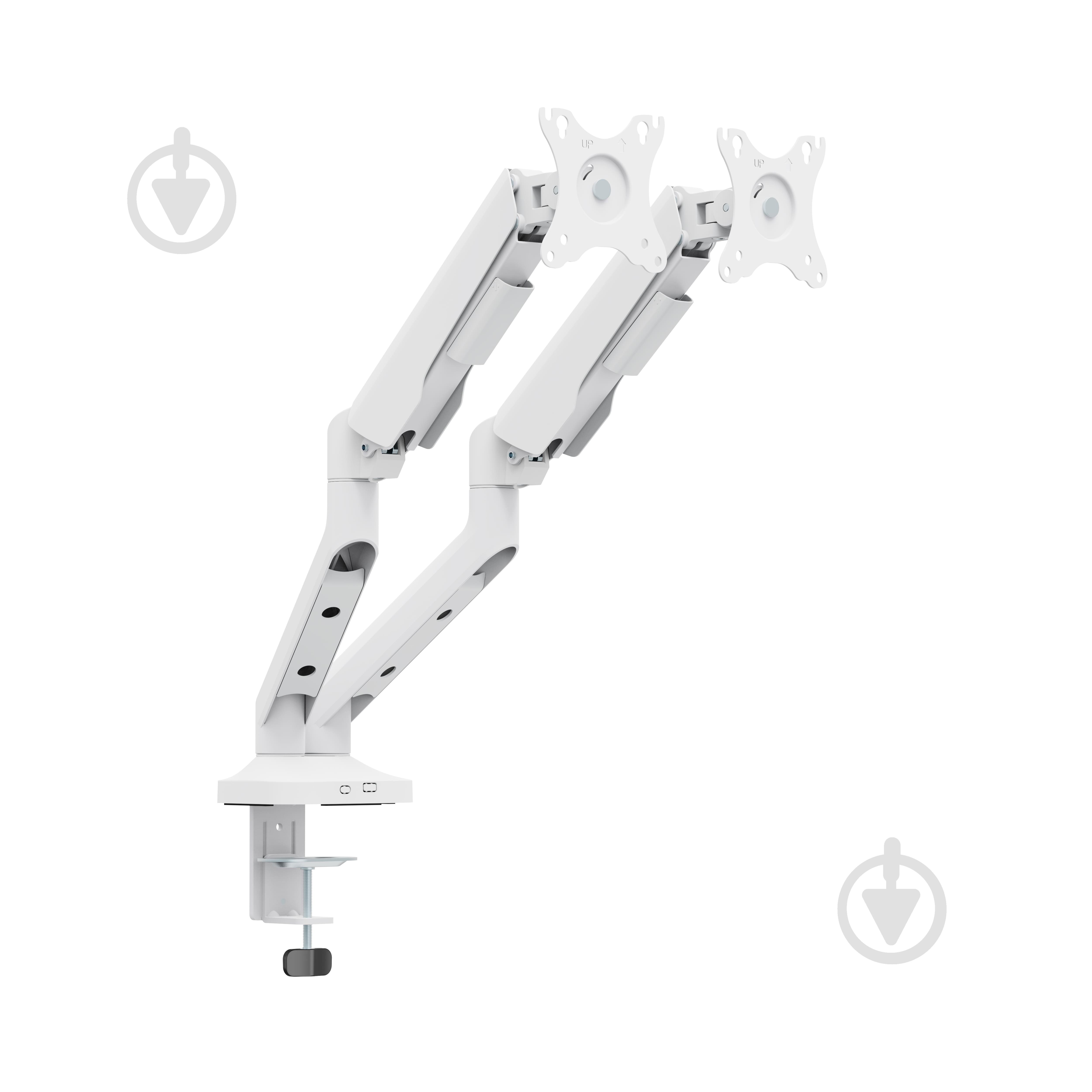 Кріплення OfficePro настільне для двох моніторів MA442W поворотно-похилі 17"-35" білий - фото 4 Кріплення OfficePro настільне для двох моніторів MA442W поворотно-похилі 17"-35" білий - фото 4