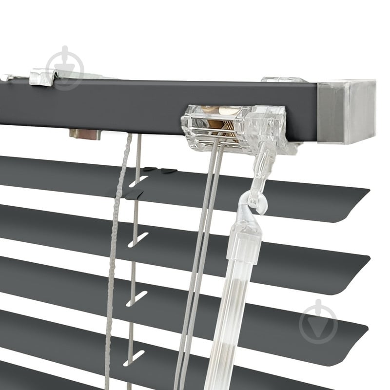 Жалюзи Rollotex алюминиевые горизонтальные с фиксацией 139х190 см антрацит матовые - фото 3 Жалюзи Rollotex алюминиевые горизонтальные с фиксацией 139х190 см антрацит матовые - фото 3