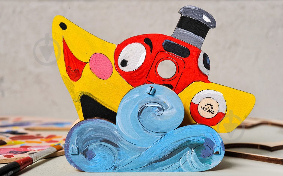 Раскраска UGEARS Пароход - фото 3 Раскраска UGEARS Пароход - фото 3