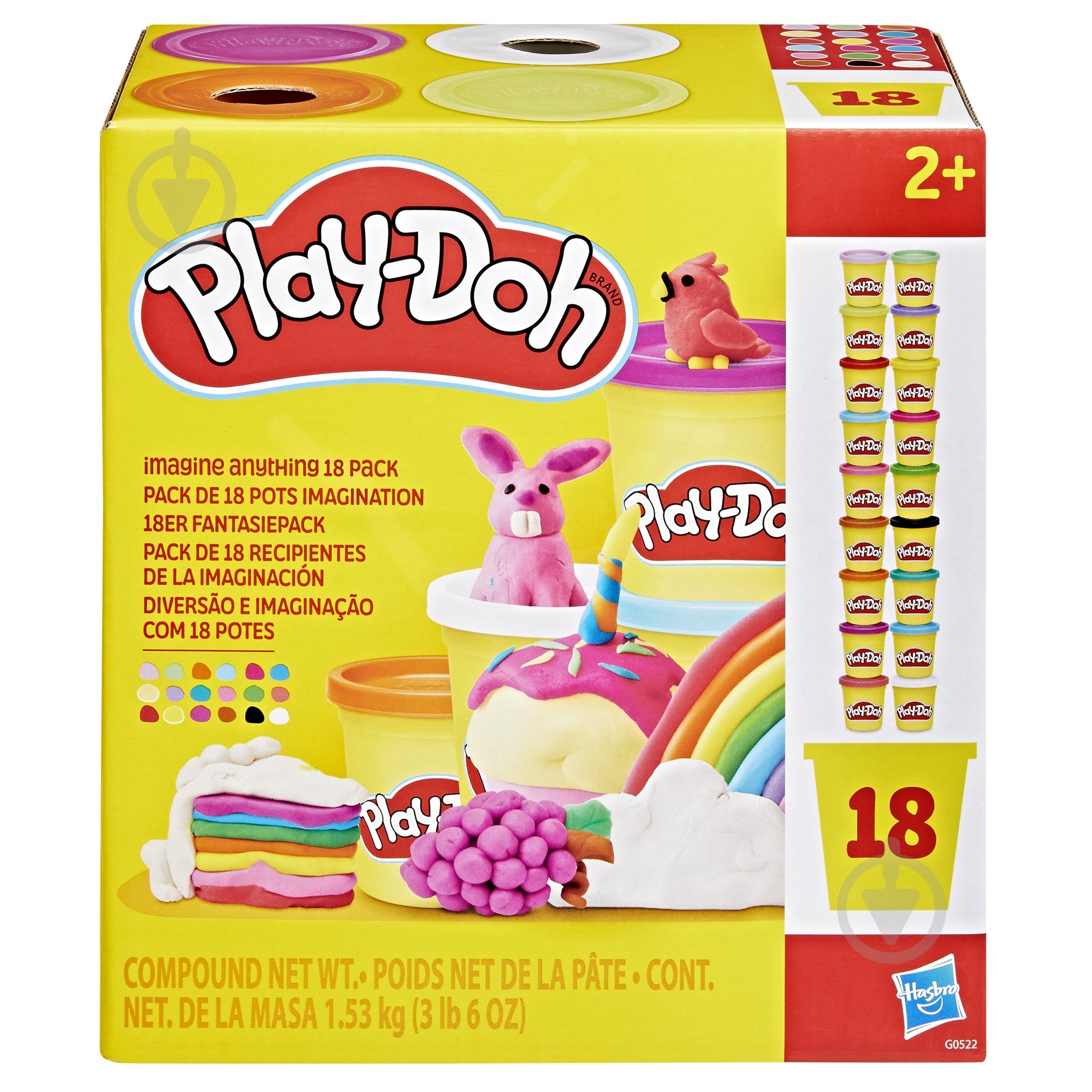 Набір маси для ліплення Play-Doh 18 баночок G0522 - фото 1 Набір маси для ліплення Play-Doh 18 баночок G0522 - фото 1